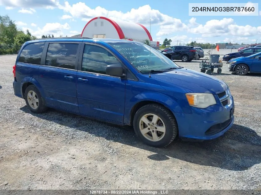 2011 Dodge Grand Caravan Express VIN: 2D4RN4DG3BR787660 Lot: 12078734