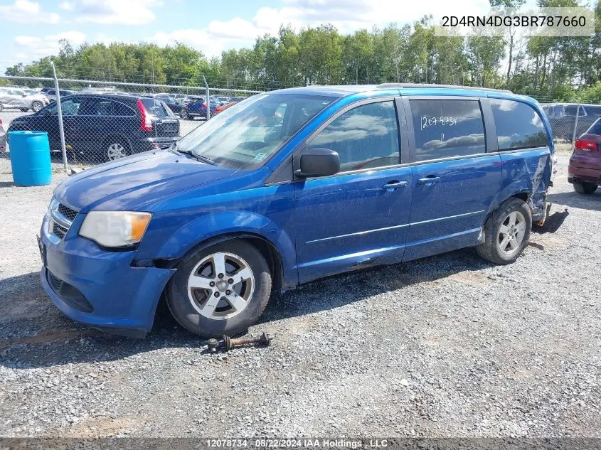 2011 Dodge Grand Caravan Express VIN: 2D4RN4DG3BR787660 Lot: 12078734