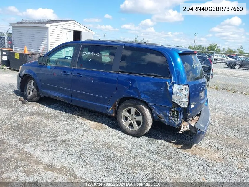 2011 Dodge Grand Caravan Express VIN: 2D4RN4DG3BR787660 Lot: 12078734