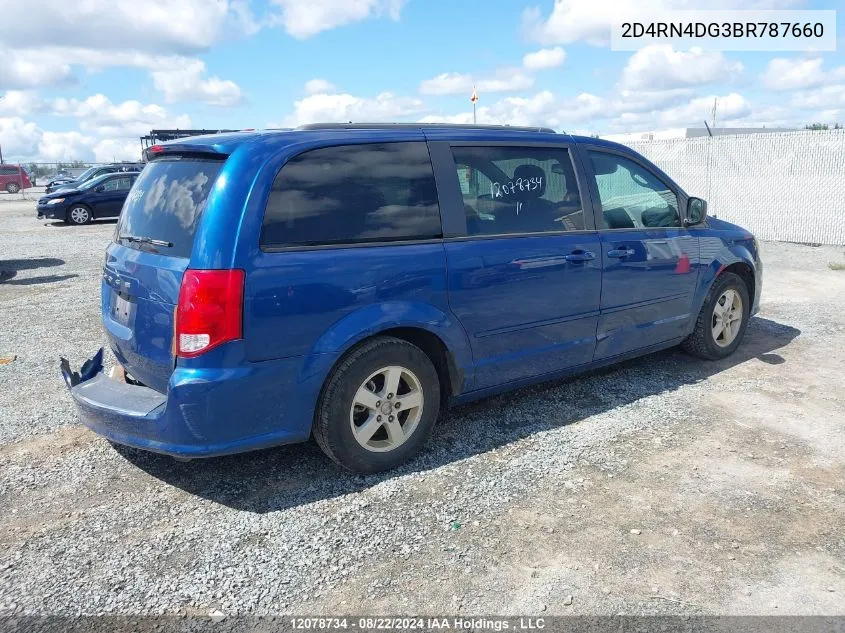 2011 Dodge Grand Caravan Express VIN: 2D4RN4DG3BR787660 Lot: 12078734