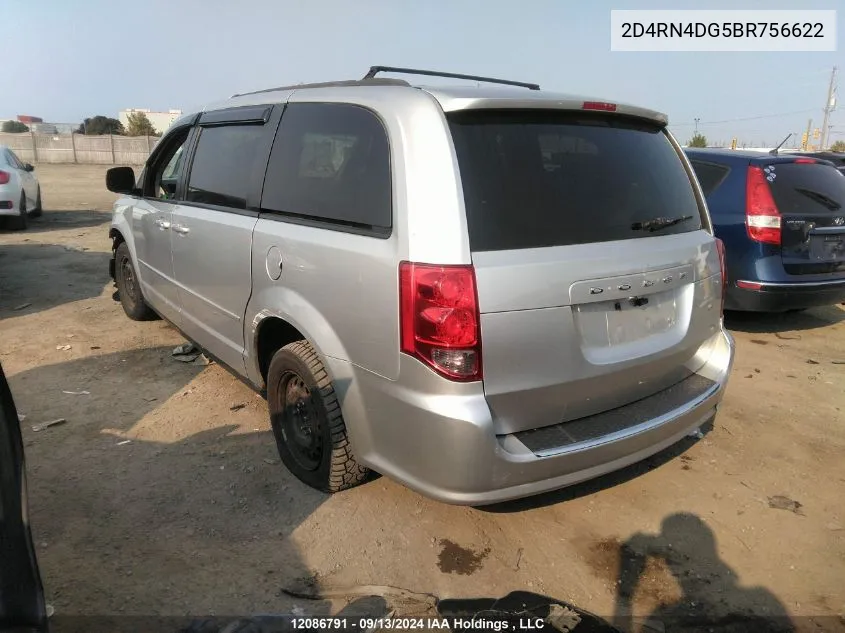 2D4RN4DG5BR756622 2011 Dodge Grand Caravan Se/Sxt