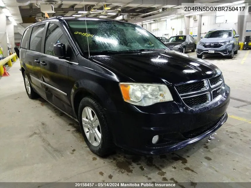 2D4RN5DGXBR750417 2011 Dodge Grand Caravan Crew