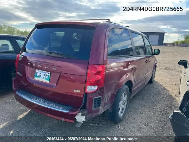 2D4RN4DG0BR725665 2011 Dodge Grand Caravan Express