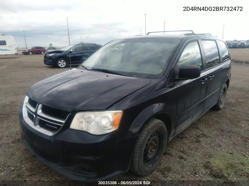 2011 Dodge Grand Caravan Express VIN: 2D4RN4DG2BR732472 Lot: 30035306