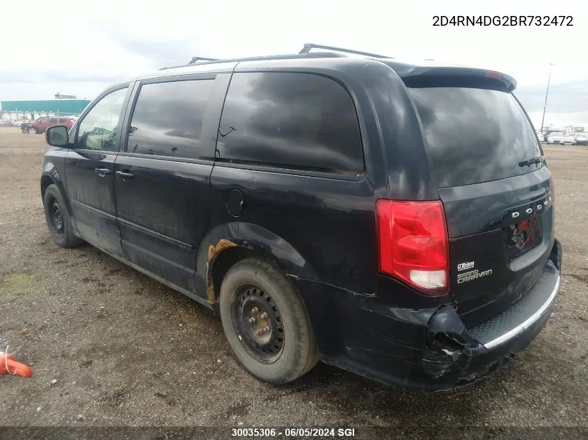 2011 Dodge Grand Caravan Express VIN: 2D4RN4DG2BR732472 Lot: 30035306