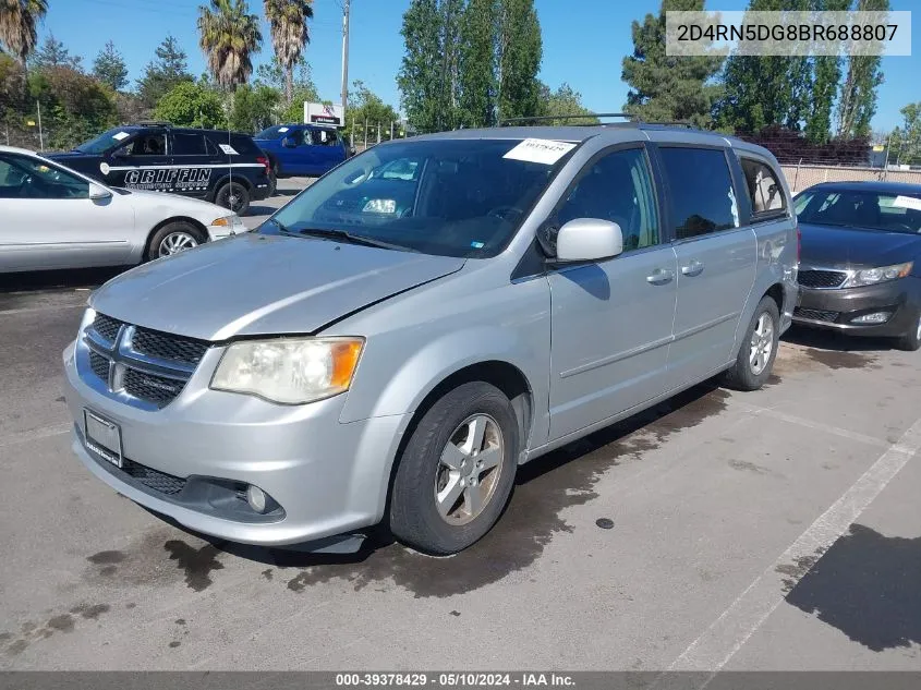 2011 Dodge Grand Caravan Crew VIN: 2D4RN5DG8BR688807 Lot: 39378429