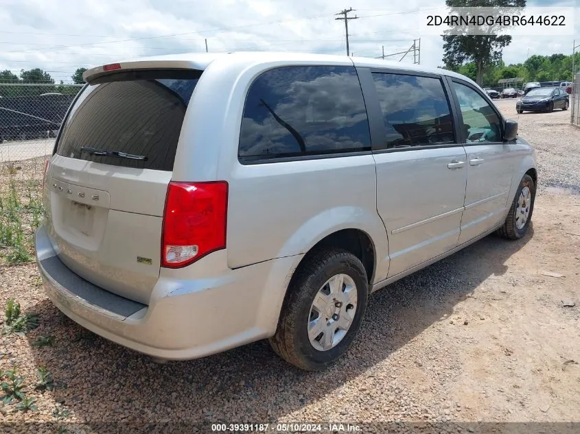 2011 Dodge Grand Caravan Express VIN: 2D4RN4DG4BR644622 Lot: 39391187