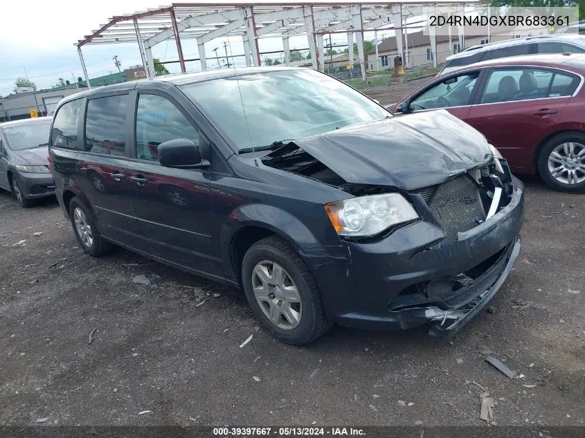 2011 Dodge Grand Caravan Express VIN: 2D4RN4DGXBR683361 Lot: 39397667