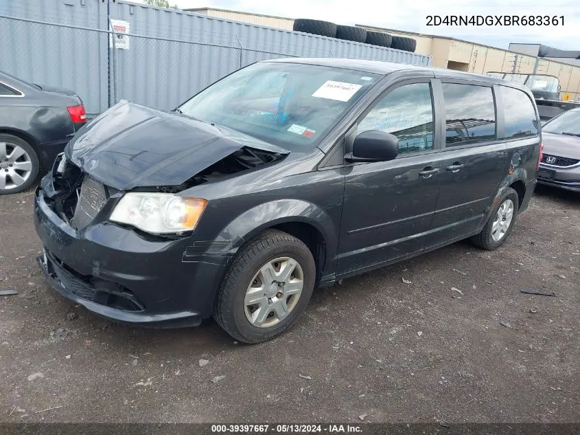 2D4RN4DGXBR683361 2011 Dodge Grand Caravan Express