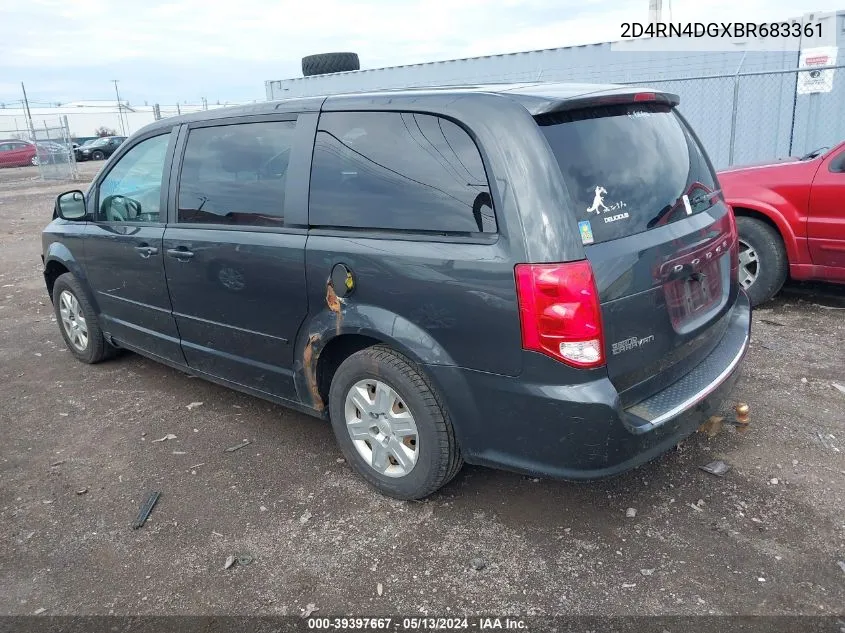 2D4RN4DGXBR683361 2011 Dodge Grand Caravan Express