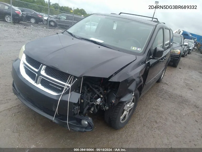 2011 Dodge Grand Caravan Crew VIN: 2D4RN5DG3BR689332 Lot: 39418004