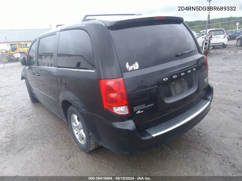 2D4RN5DG3BR689332 2011 Dodge Grand Caravan Crew