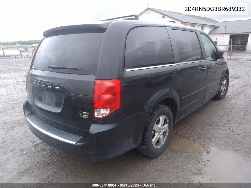 2D4RN5DG3BR689332 2011 Dodge Grand Caravan Crew