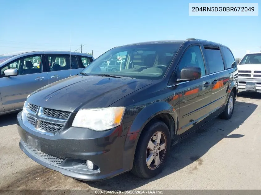 2011 Dodge Grand Caravan Crew VIN: 2D4RN5DG0BR672049 Lot: 39469078