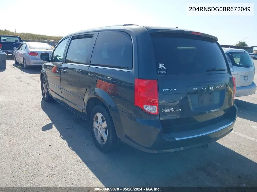 2011 Dodge Grand Caravan Crew VIN: 2D4RN5DG0BR672049 Lot: 39469078