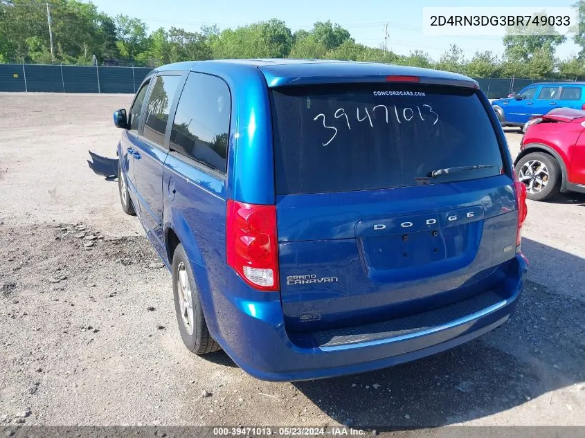 2011 Dodge Grand Caravan Mainstreet VIN: 2D4RN3DG3BR749033 Lot: 39471013