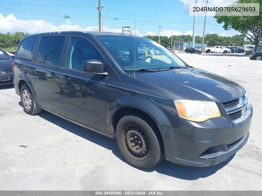 2011 Dodge Grand Caravan Express VIN: 2D4RN4DG7BR629693 Lot: 39486990