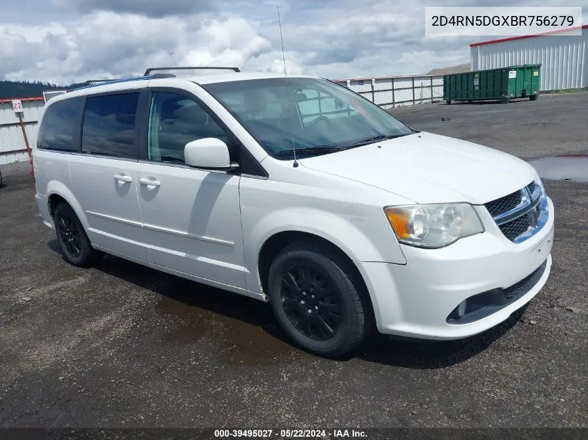 2011 Dodge Grand Caravan Crew VIN: 2D4RN5DGXBR756279 Lot: 39495027