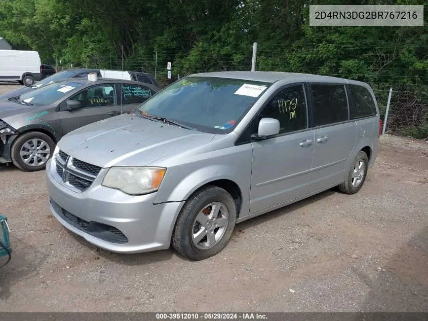 2011 Dodge Grand Caravan Mainstreet VIN: 2D4RN3DG2BR767216 Lot: 39512010