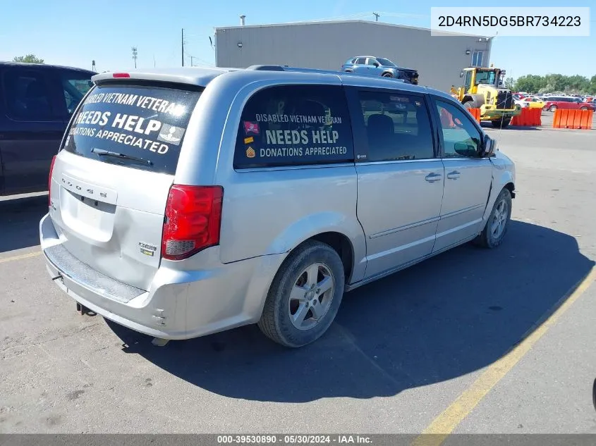 2011 Dodge Grand Caravan Crew VIN: 2D4RN5DG5BR734223 Lot: 39530890