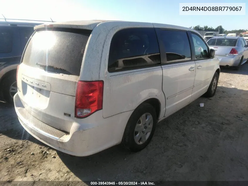 2011 Dodge Grand Caravan Express VIN: 2D4RN4DG8BR779067 Lot: 39543945