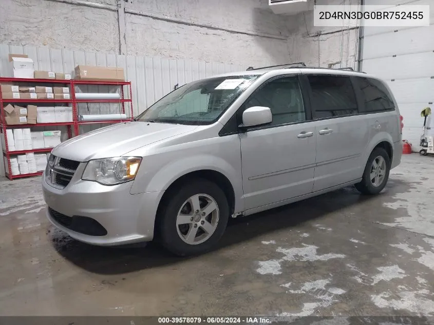 2011 Dodge Grand Caravan Mainstreet VIN: 2D4RN3DG0BR752455 Lot: 39578079