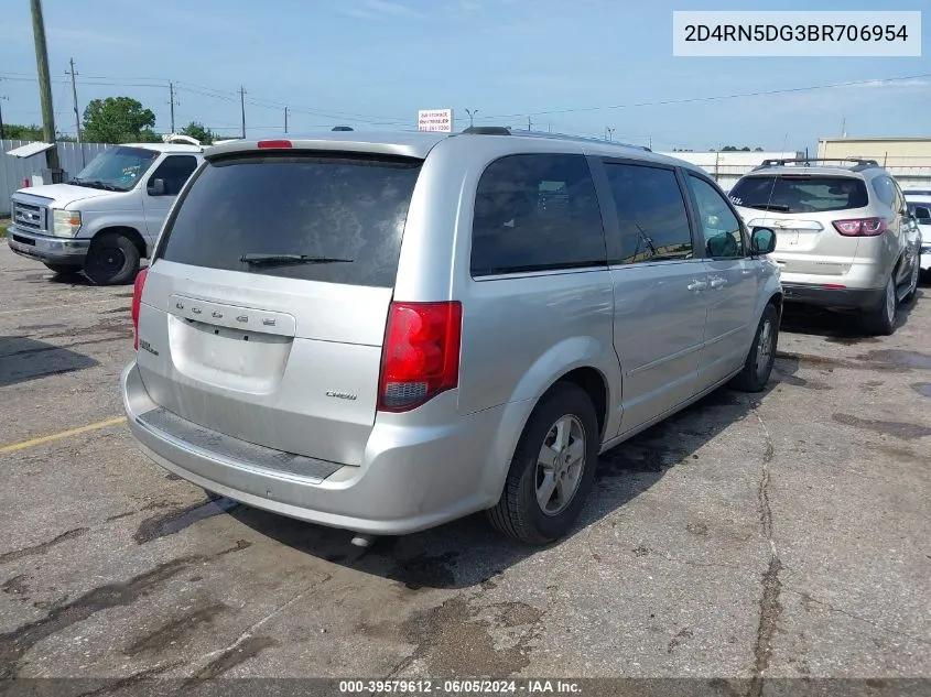 2011 Dodge Grand Caravan Crew VIN: 2D4RN5DG3BR706954 Lot: 39579612