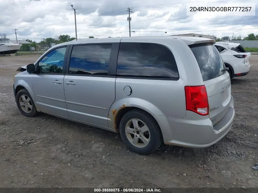 2011 Dodge Grand Caravan Mainstreet VIN: 2D4RN3DG0BR777257 Lot: 39588075