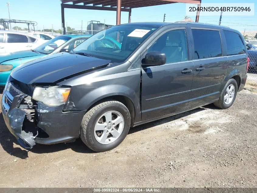 2011 Dodge Grand Caravan Crew VIN: 2D4RN5DG4BR750946 Lot: 39592324