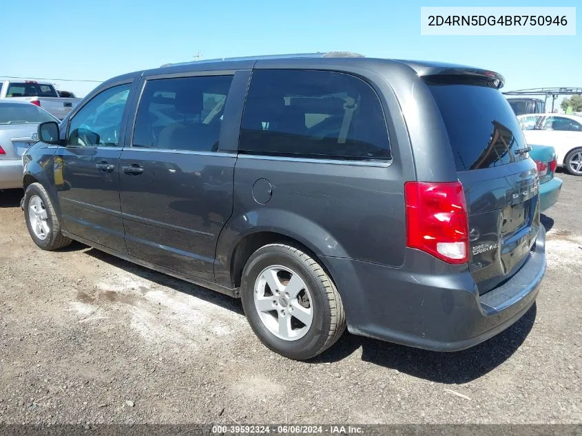 2011 Dodge Grand Caravan Crew VIN: 2D4RN5DG4BR750946 Lot: 39592324