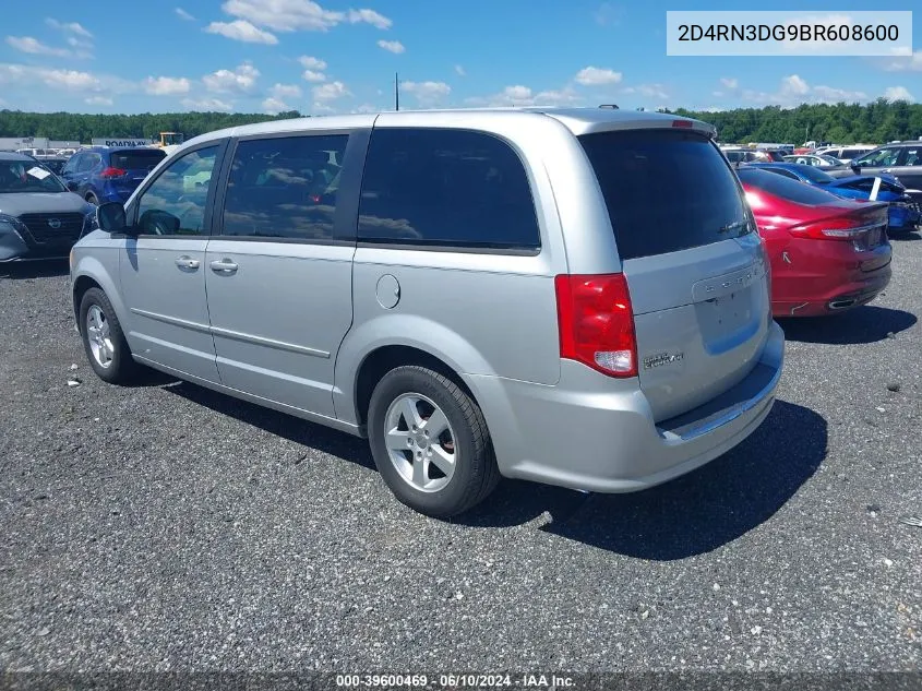 2011 Dodge Grand Caravan Mainstreet VIN: 2D4RN3DG9BR608600 Lot: 39600469