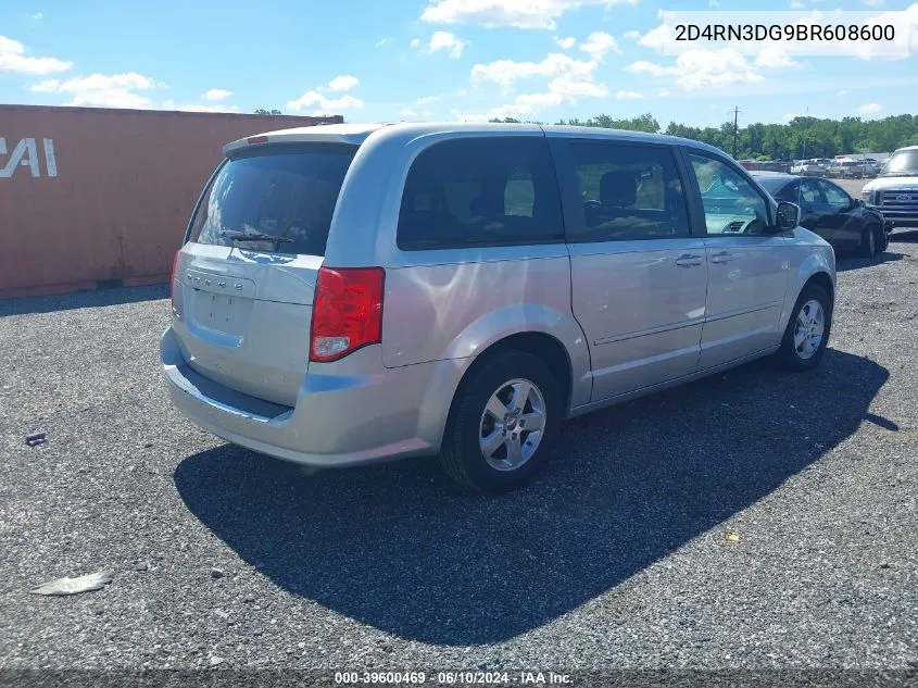 2011 Dodge Grand Caravan Mainstreet VIN: 2D4RN3DG9BR608600 Lot: 39600469