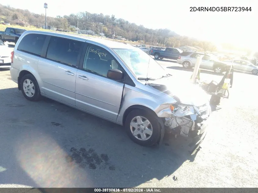 2011 Dodge Grand Caravan Express VIN: 2D4RN4DG5BR723944 Lot: 39737636