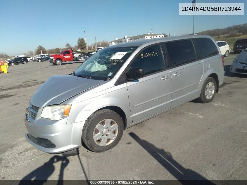 2011 Dodge Grand Caravan Express VIN: 2D4RN4DG5BR723944 Lot: 39737636