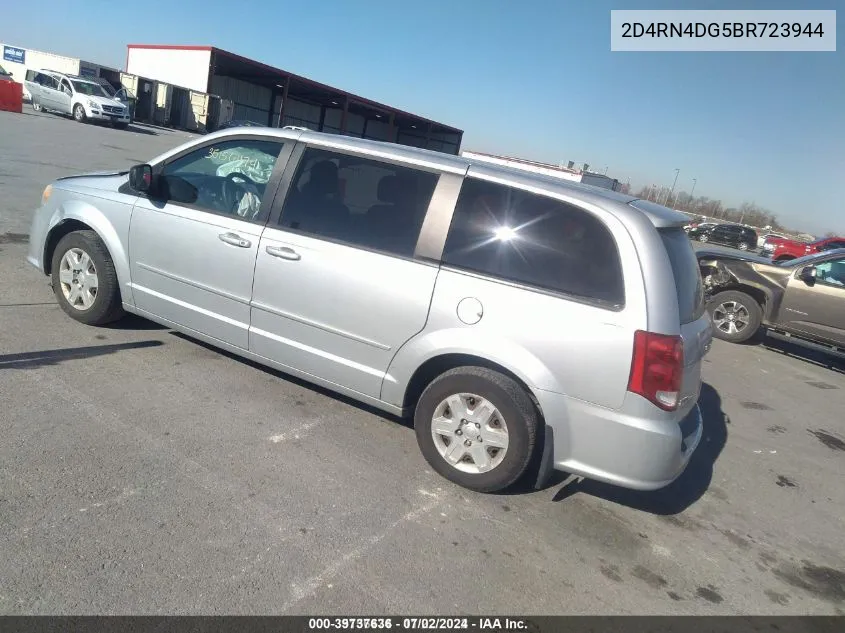 2011 Dodge Grand Caravan Express VIN: 2D4RN4DG5BR723944 Lot: 39737636