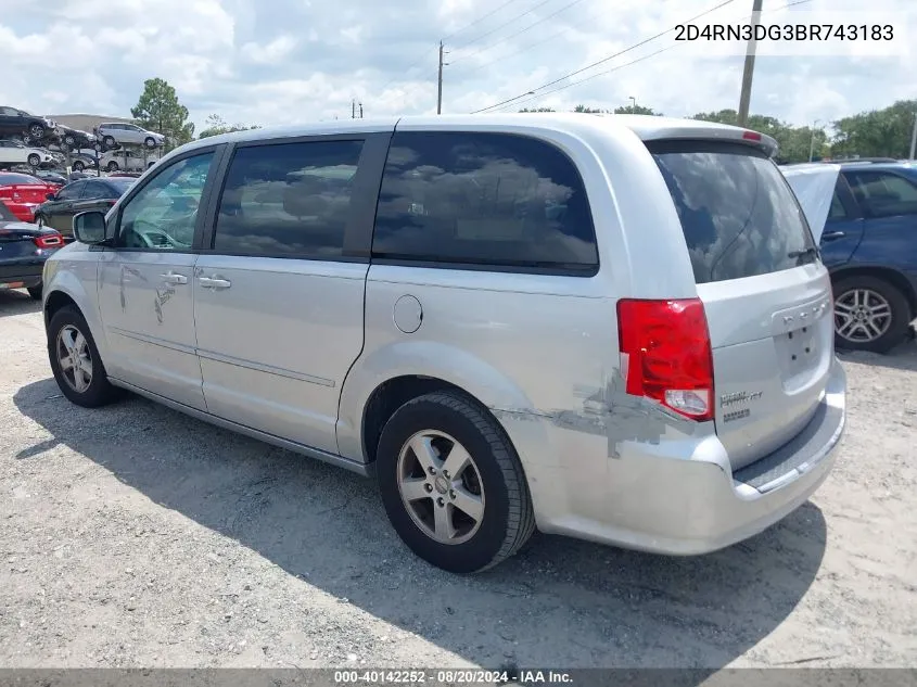 2D4RN3DG3BR743183 2011 Dodge Grand Caravan Mainstreet