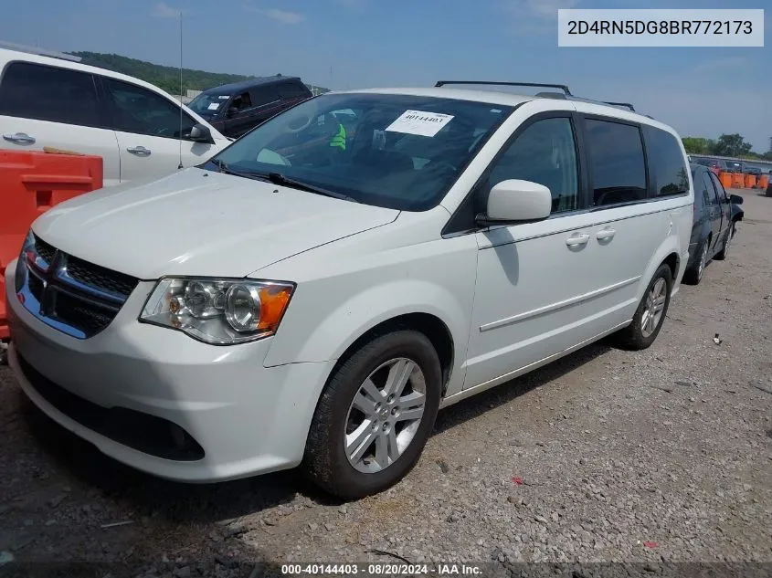 2011 Dodge Grand Caravan Crew VIN: 2D4RN5DG8BR772173 Lot: 40144403