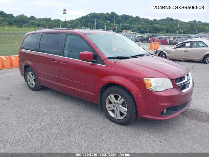 2011 Dodge Grand Caravan Crew VIN: 2D4RN5DGXBR606608 Lot: 40148016