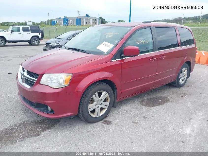 2011 Dodge Grand Caravan Crew VIN: 2D4RN5DGXBR606608 Lot: 40148016