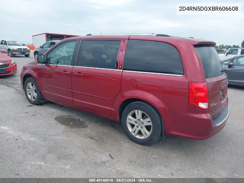 2D4RN5DGXBR606608 2011 Dodge Grand Caravan Crew