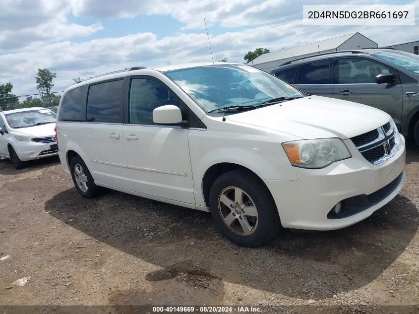 2D4RN5DG2BR661697 2011 Dodge Grand Caravan Crew