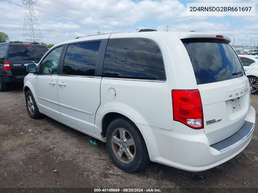 2011 Dodge Grand Caravan Crew VIN: 2D4RN5DG2BR661697 Lot: 40149669