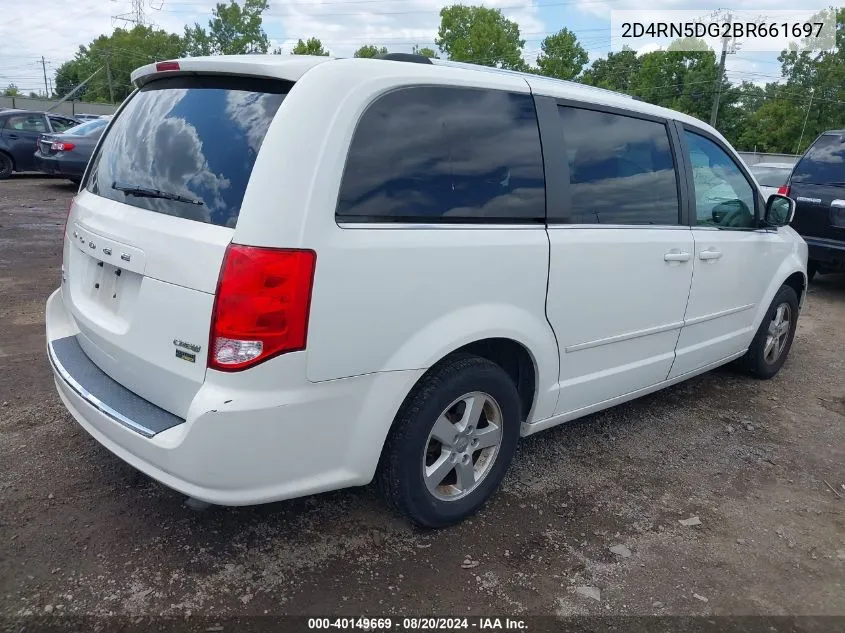 2011 Dodge Grand Caravan Crew VIN: 2D4RN5DG2BR661697 Lot: 40149669