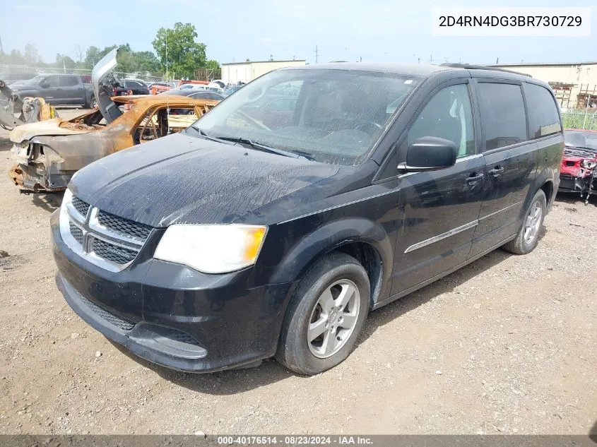 2011 Dodge Grand Caravan Se/Sxt VIN: 2D4RN4DG3BR730729 Lot: 40176514