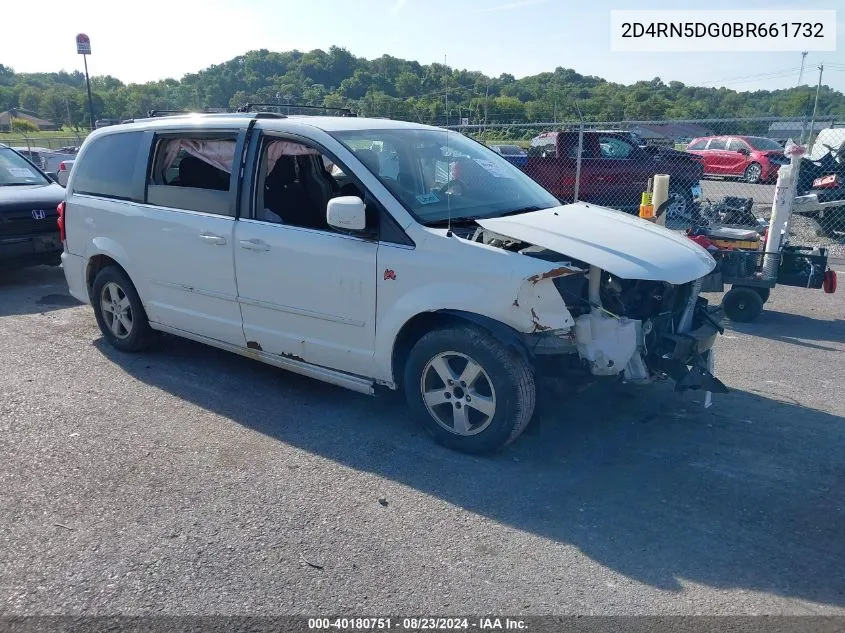 2011 Dodge Grand Caravan Crew VIN: 2D4RN5DG0BR661732 Lot: 40180751