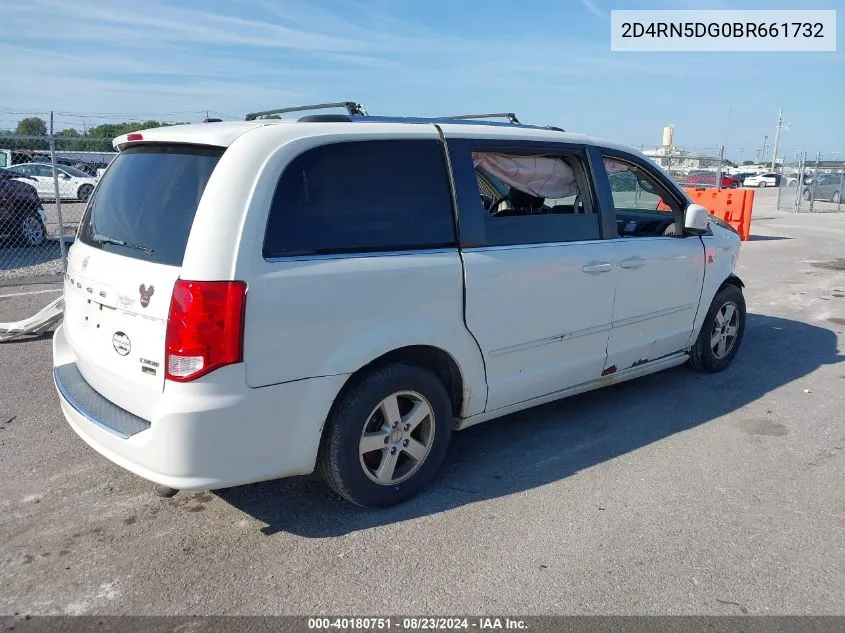 2011 Dodge Grand Caravan Crew VIN: 2D4RN5DG0BR661732 Lot: 40180751