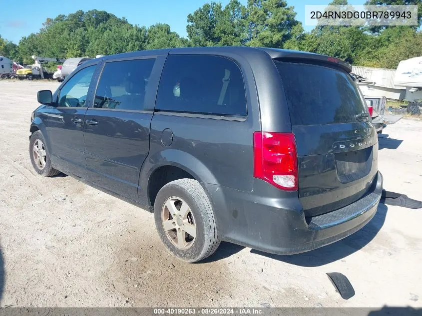 2011 Dodge Grand Caravan Mainstreet VIN: 2D4RN3DG0BR789943 Lot: 40190263