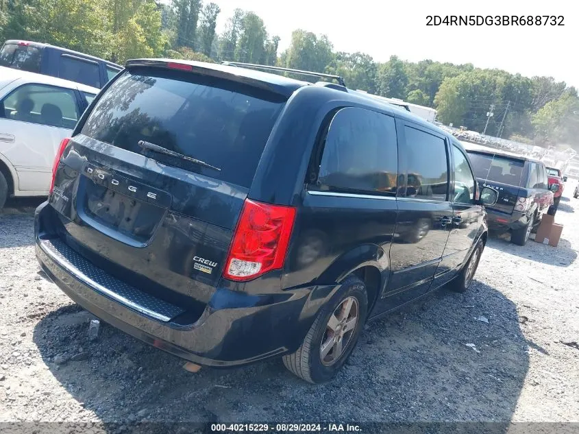 2D4RN5DG3BR688732 2011 Dodge Grand Caravan Crew