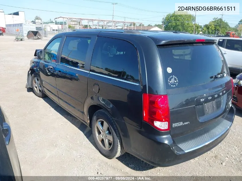 2011 Dodge Grand Caravan Crew VIN: 2D4RN5DG6BR661511 Lot: 40257977