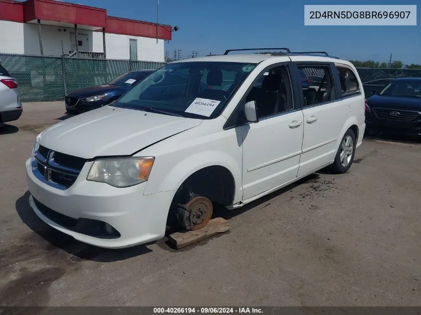 2011 Dodge Grand Caravan Crew VIN: 2D4RN5DG8BR696907 Lot: 40266194